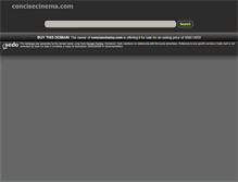 Tablet Screenshot of concisecinema.com